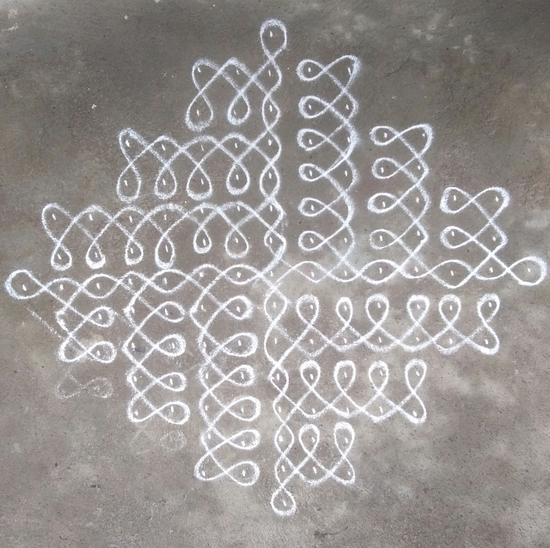 Contest Sikku kolam with 15 dots 
