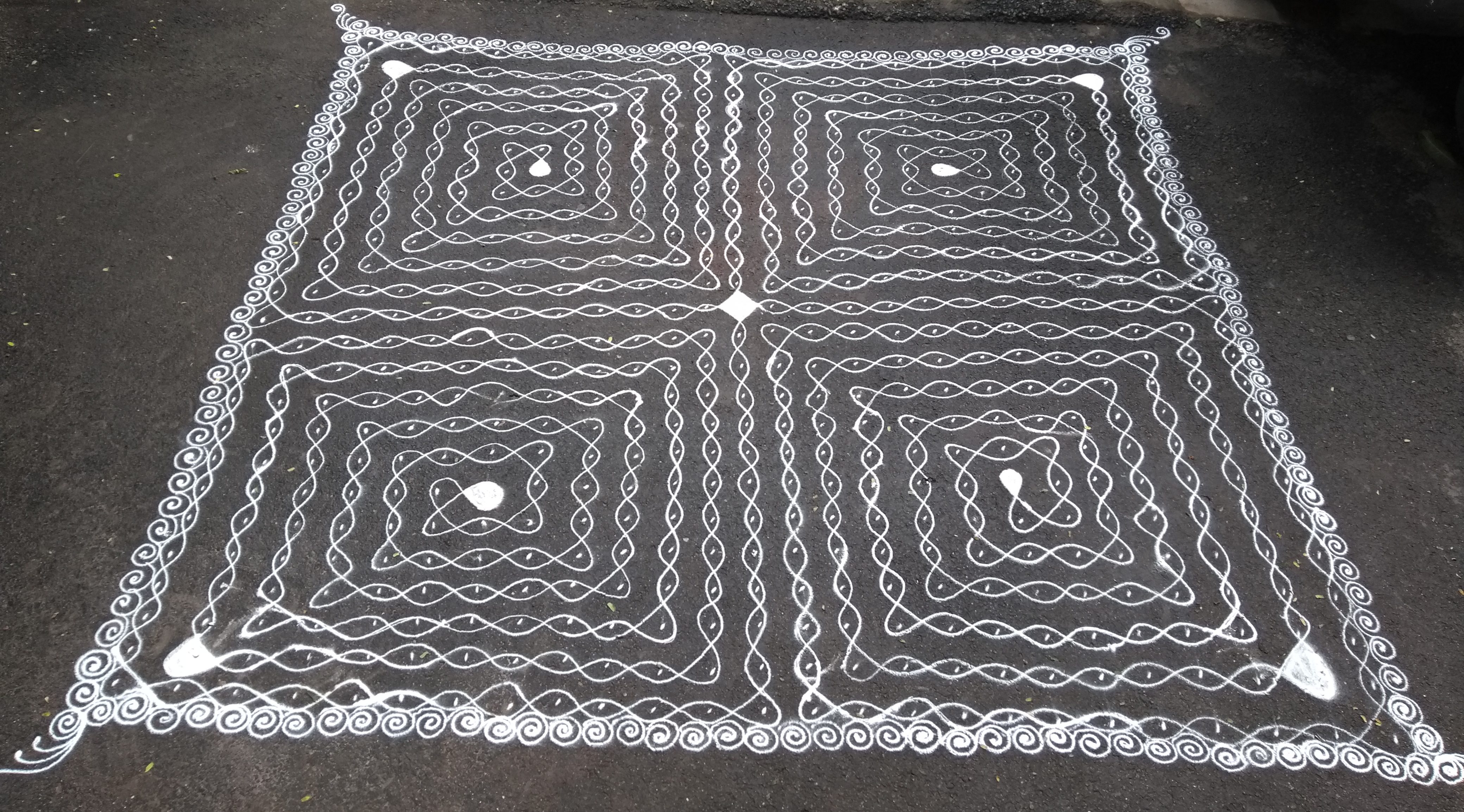 Innumerable knots || 25 dots sikku kolam for contest