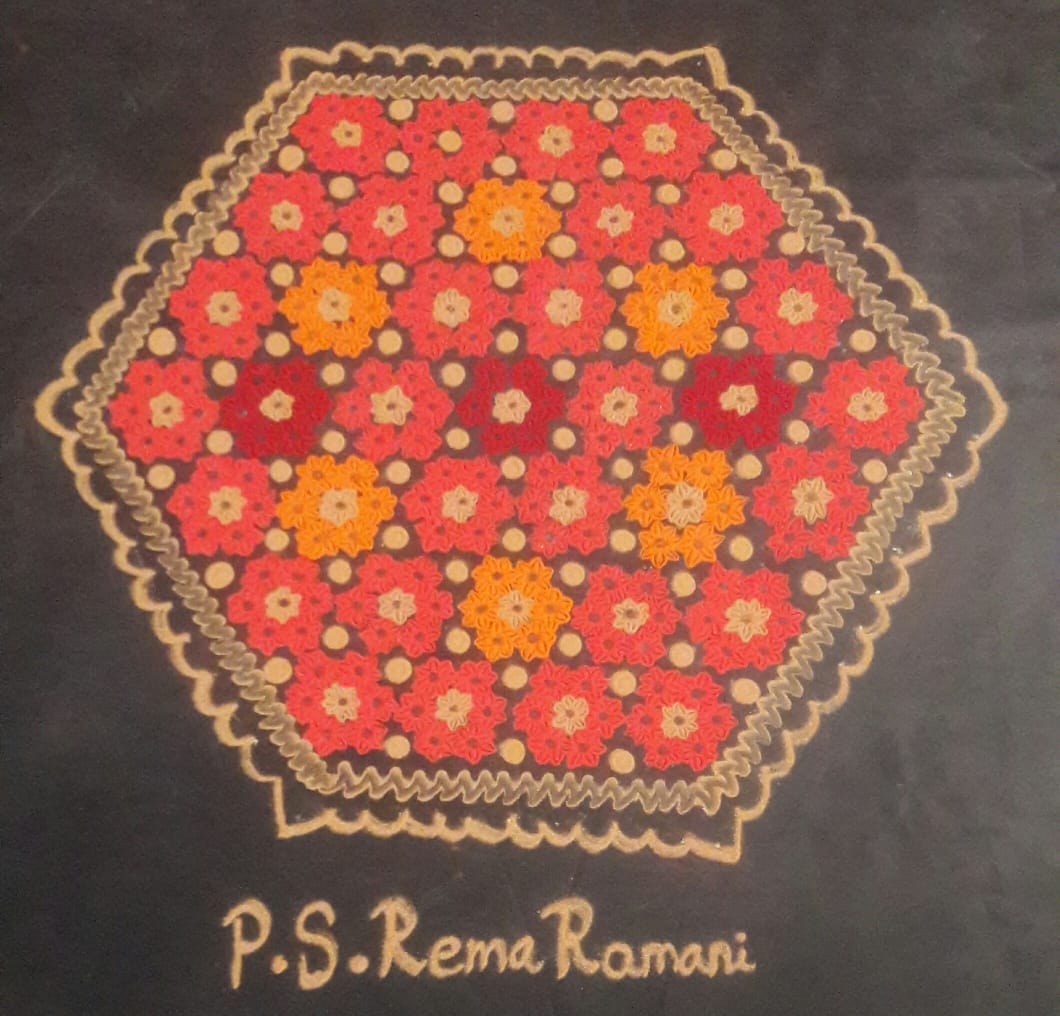 25 Dots Contest Kolam || Flower kolam