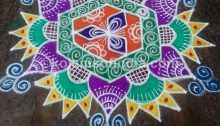 Diwali Rangoli, Deepavalli Kolam