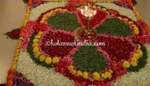 Pookolam, Athapoo Kalam, Flower Rangoli
