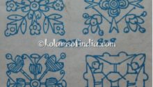 8 Dots Kolam, Muggulu, 8×8 Grid Kolams