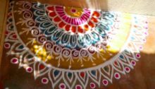 Beautiful Colour Rangoli