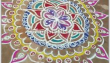 Dasara Rangoli, Colour Kolam