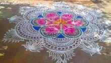 Big Rangoli, Margazhi Kolam, Muggulu