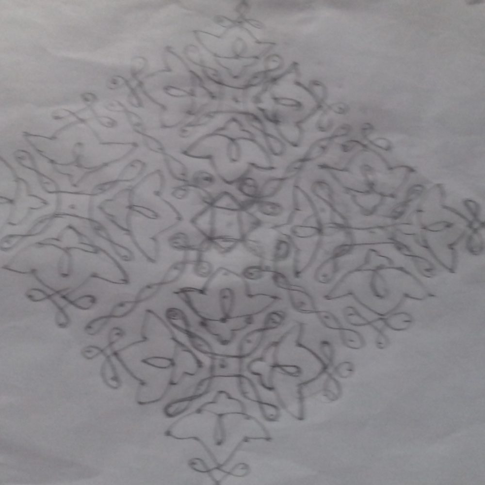 designed with chikku kolam || Contest kolamdesigned with chikku kolam || Contest kolam