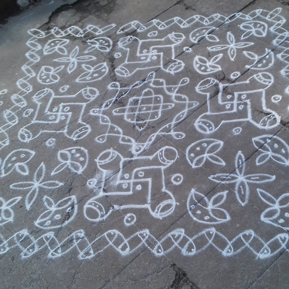 25 dots kolam for contest