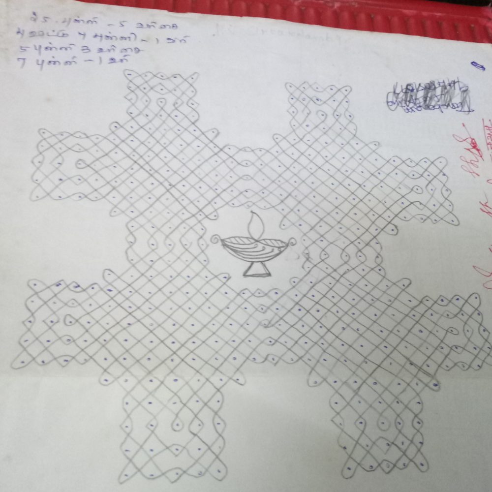Sikku kolam with 25-1 dots || Contest Kolam