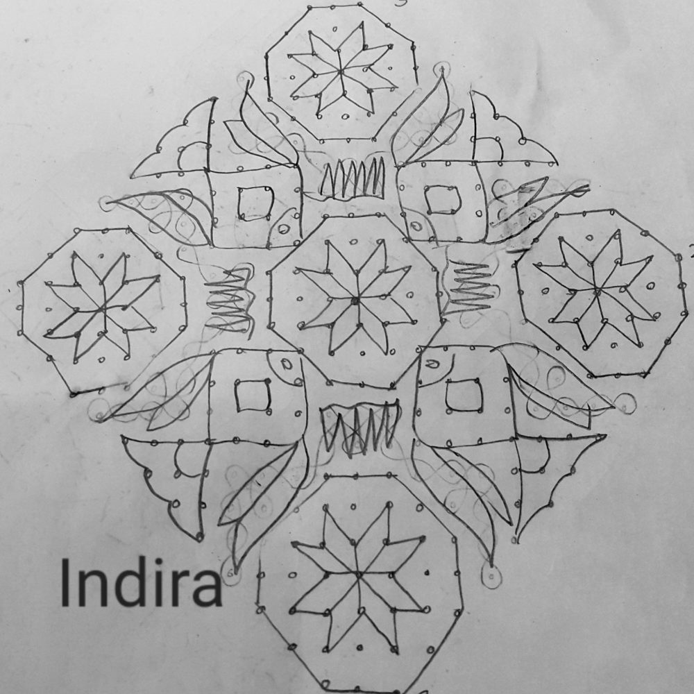 25 dots Fish Kolam for contest