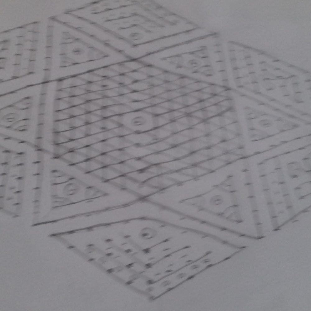 25-13 dots design kolam || contest kolam