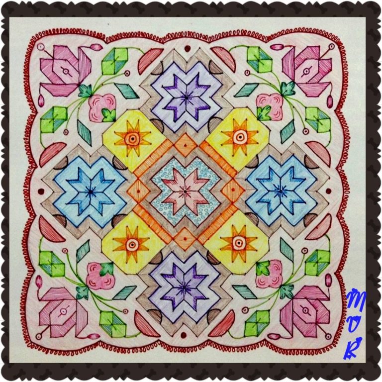 25 Dot 25 lines straight Dot kolam || 25x25 Dots kolam for contest