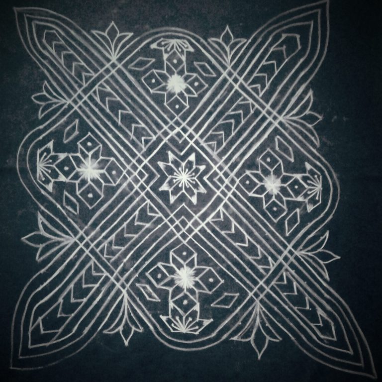 muggulu, margazhi kolam, big kolam, muggulu,rangoli,