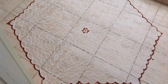 21 Dots chikku kolam || 21-11 Dots Kambi kolam
