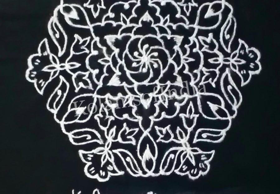 Simple design line kolam - Tamil New Year Contest