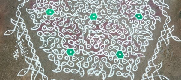 21-11 Dots Tamil New year chikku kolam || 21 Dots Ugadhi Muggulu