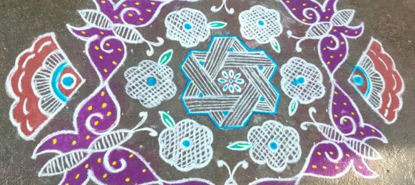 Tamil new year kolam || 21 Dots Design Kolam for contest