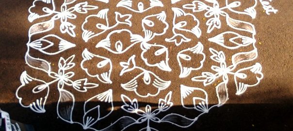 Tamil new year contest kolam || 21-11 Dots Big Kolam