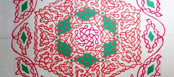 21 Dots Chikku kolam || Sikku kolangal