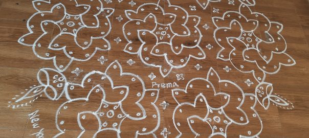 21 dots kolam