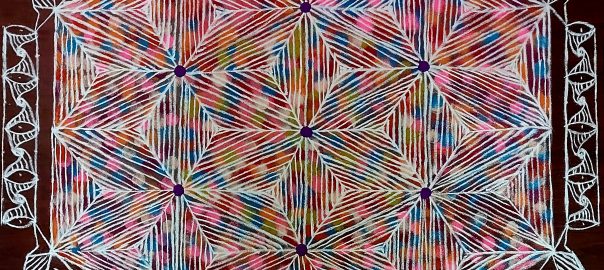 21 Dots Flower Kolam || Rangoli