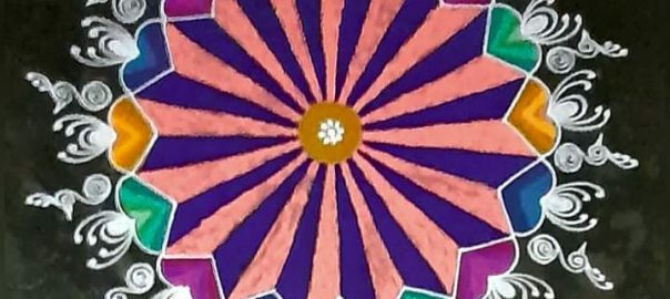 Freehand rangoli