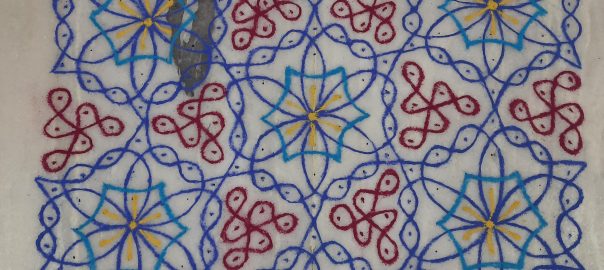 22-11 interlaced dots sikku kolam
