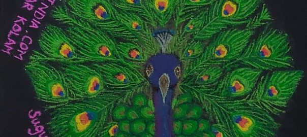 21 Dots Peacock kolam || Mayil thogai kolam