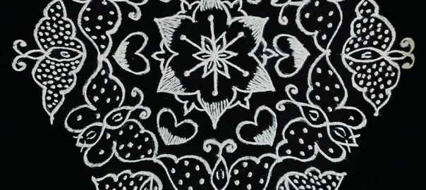 21 Dots colour Butterflies kolam || contest kolam