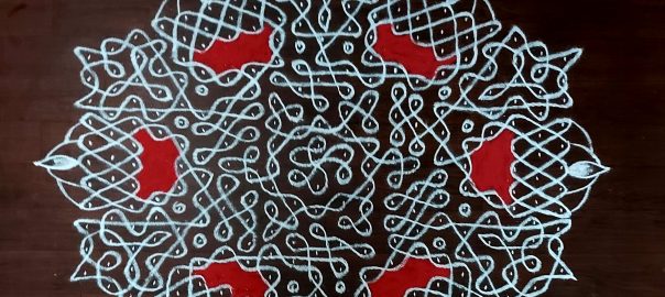 21 Dots Chikku kolam || 21-11 Dots Tippudu muggulu for contest