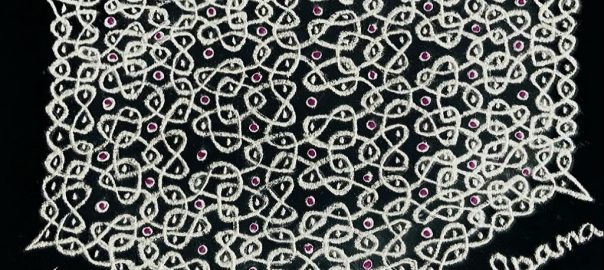 21 Dots Sikku kolam || 21-11 Dots chikku kolam for contest