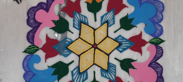 21-11 interlaced dots poo kolam.
