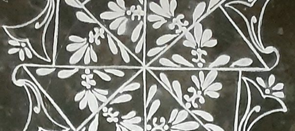 Freehand rangoli || Dotless Kolam