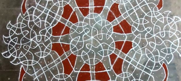 Chikku kolam || Round sikku kolam