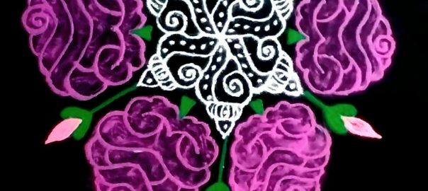 Roses with conch kolam 🌹 || 21 Dots Contest Kolam