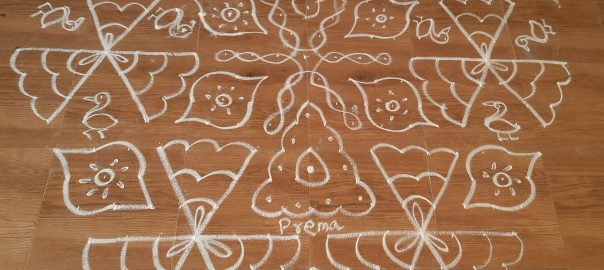 21 dots new year contest kolam || 21-11 Dots Fusion Kolam